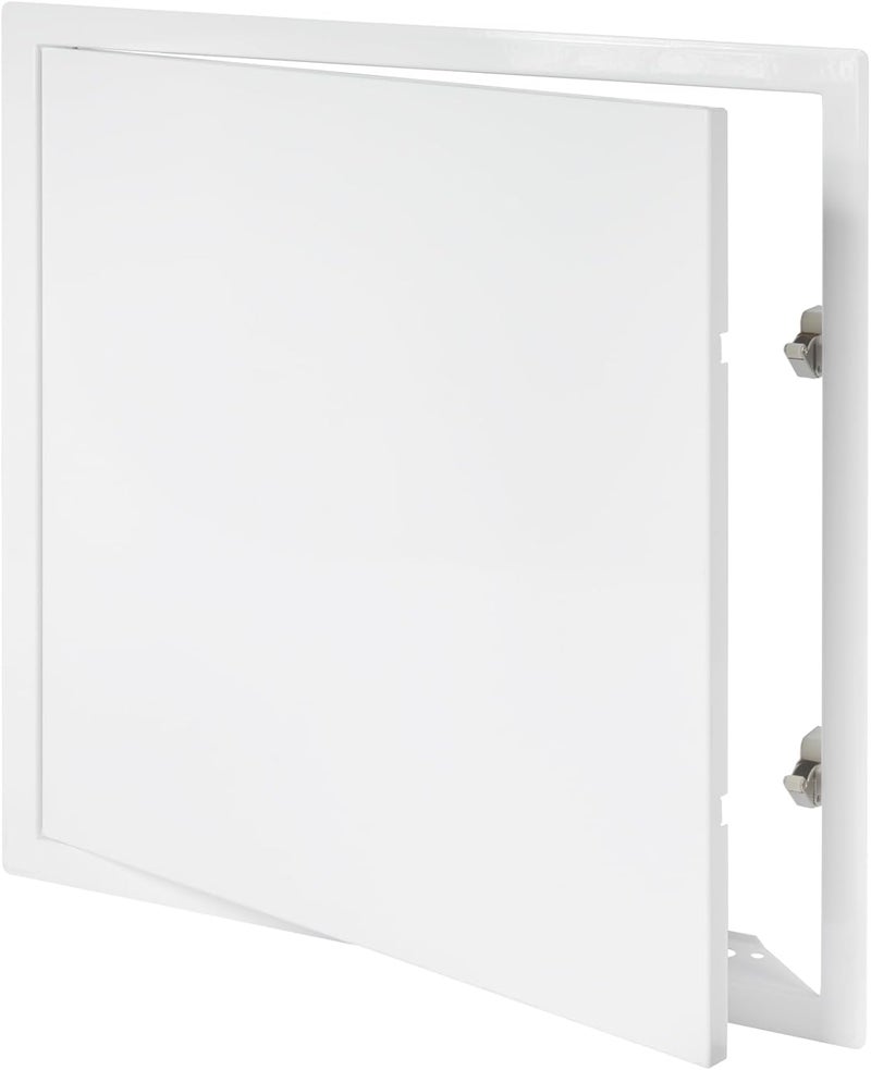 Vent Systems 16'' x 16'' Inch White Metal Access Panel with Click Function - Easy Access Doors - Access Panel for Drywall, Wall, Electrical and Plumbing Service Door - Image 1